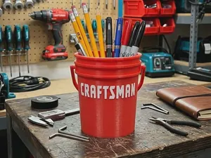 Mini CRAFTSMAN Tool Bucket - Tool Brand Organizer