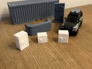 safe set for 1/64 scale car diorama garage