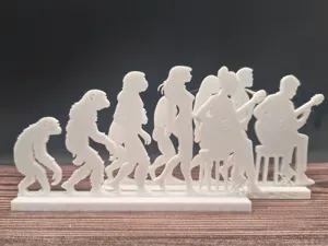 Human Evolution Classical Guitar Player – Decor