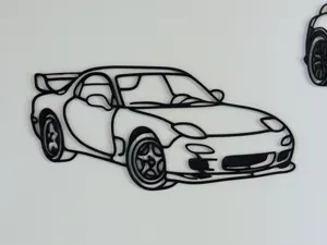 2D Wall Art of 1997 Mazda RX-7 (SMALL)