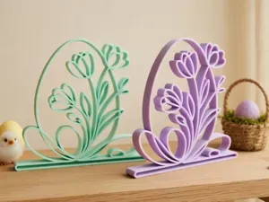 Elegant Easter Egg Floral Decoration
