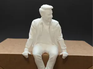 Casual Shelf Sitter Guy - Realistic Edge Seated
