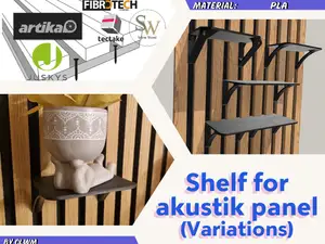 Acoustic panel Shelf (Variations)