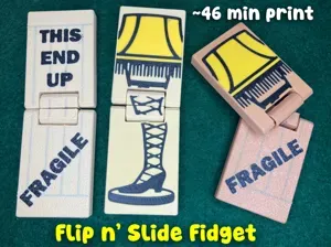 Christmas Story Leg Lamp Slider + Flip Fidget