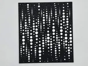 Abstract Vertical Bubble Cascade Pattern Stencil