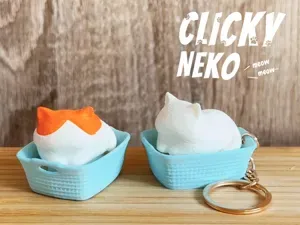 Clicky Neko – Laundry Basket Cat Fidget Toy