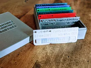 Bambu Lab PLA Filament Swatches