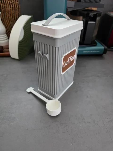 Retro Coffee Container with Scoop — Фото 5 из 5