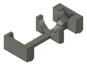 Stackable holder for 100ml aluminium bottles for batch laser engraving