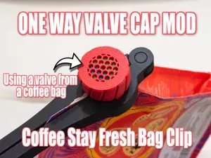 Coffee Stay Fresh Bag Mod - One Way Valved Cap