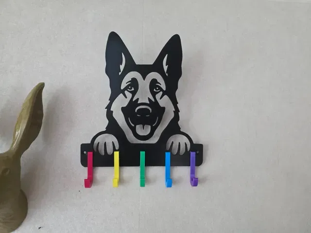 Dog Leash & Collar Holder, German Shepherd — Фото 4 из 4