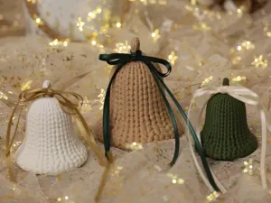 Knitted Christmas Bell – 3 Sizes