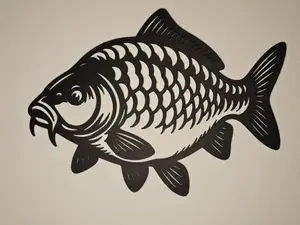 Karpfen Wandbild