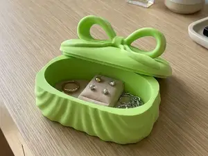 Cute Bow Jewelry Box – Aesthetic Trinket Organizer