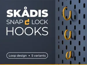 IKEA Skadis Easy Hooks - Snap Fit!