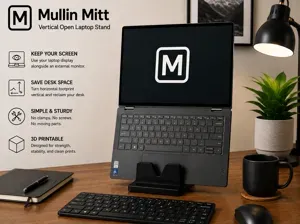 Mullin Mitt - Vertical Open Laptop Stand
