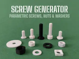 Screw Generator - Parametric Screws, Nuts & Washer