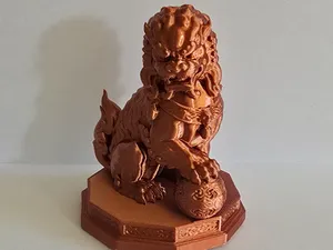Chinese Guardian Lion Foo Dog Statue