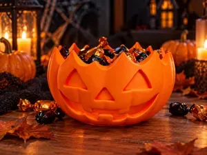 Halloween Jack-O’-Lantern Pumpkin Bowl