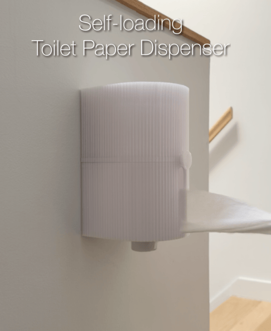 Self-Loading Toilet Paper Dispenser