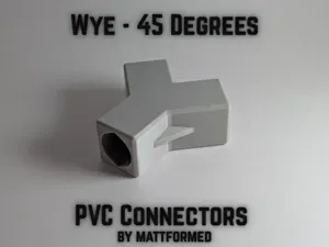 PVC 45 Degree Wye / "Y" Connector (All Sizes)