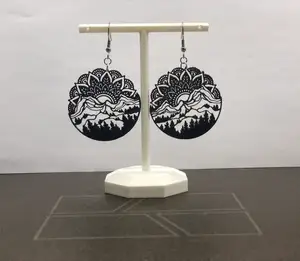 Mandala "Rising sun" earrings 0.2 mm nozzle no AMS