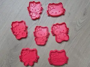 Hello Kitty Cute Cookie Cutter Stamp Clay Playdoh