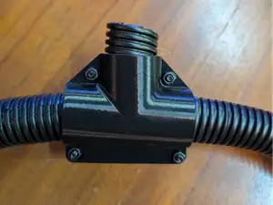 3 Way Connector 1" (~25mm) Corrugated Conduit Tee