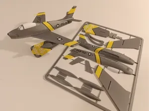 F-86 Sabre Plane Kit Card