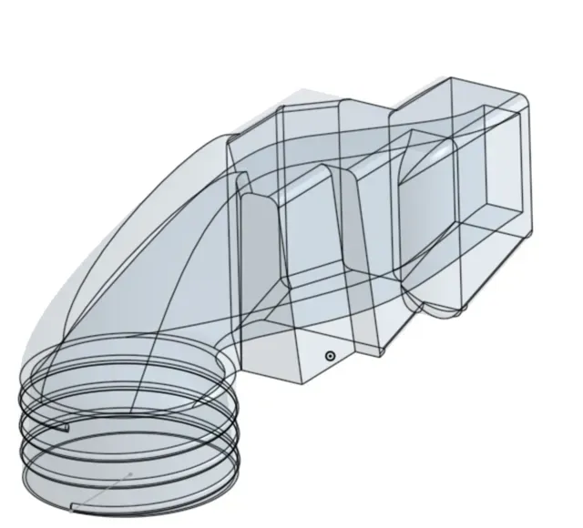 Tilt Window Hose Adapter 100mm – 3D Printer & AC — Image 11 of 12