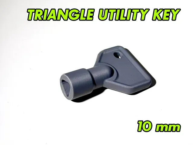 Triangular Utility Key - 10 mm