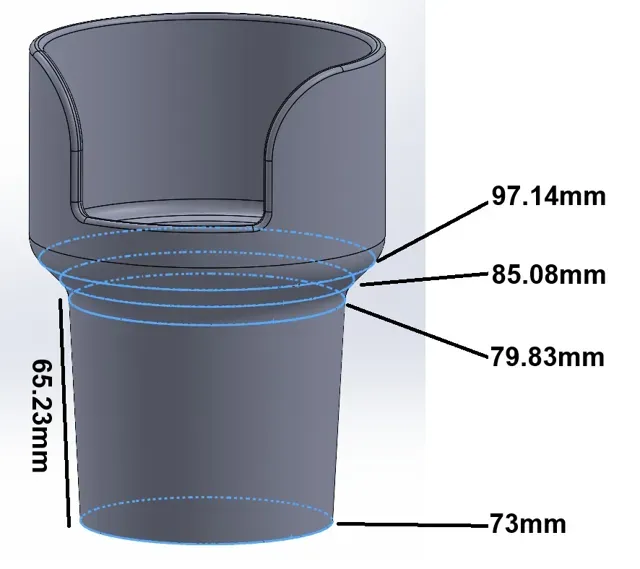 Yeti 24oz Rambler Cup Holder Adapter - 2014 Tacoma — Фото 3 из 3