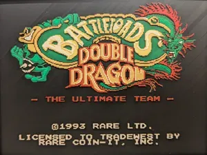 Battletoads and Double Dragon NES Title Screen