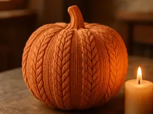 Knitted Pumpkin — Cozy Autumn-Inspired Home Decor