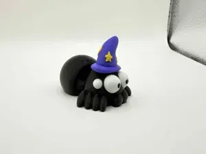 Cute Tiny Flexi Halloween Witch Spider!