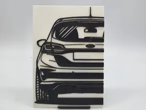 2D Wall Art Ford Fiesta ST MK8 2017-2023