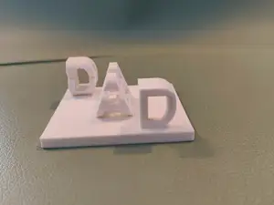 BEST DAD Flip Text