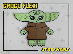 Flexi Grogu - Star Wars Mandalorian and Grogu Toy