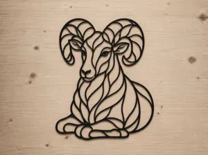 Elegant Line Animal Series - #39 Ram
