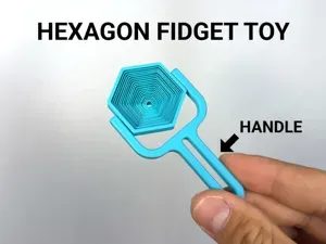 Hexagon Fidget Toy with Handle