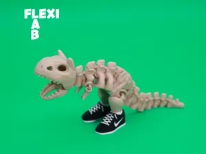 Flexi Dino Skelett Carnotaurus mit Schuhe
