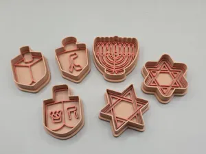 Hannukah Holiday Cookie Cutter Stamp Set