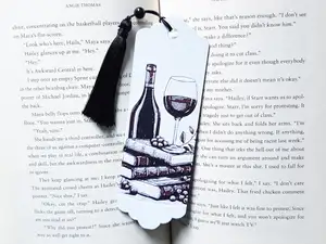 Bookmark, Wine and Books