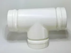 Grooved T-section pipe