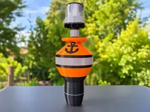 Modular Anchor Buoy with Screw Ballast & Solar LED