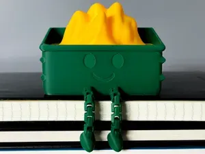 Articulated Dumpster Fire Buddy (LED Tea Light)