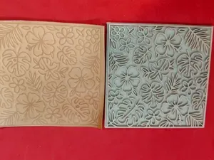 Leather Stamp – Exotic Flowers Pattern