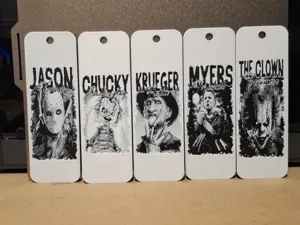 The horror crew - set of 5 bookmarks