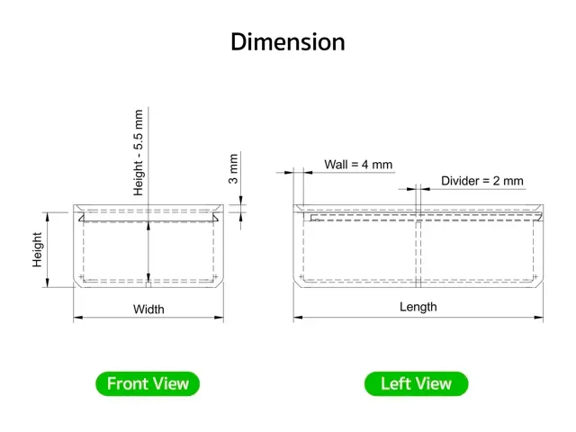 Customizable Box with Slide Lid (Parametric Box) — Фото 10 из 10