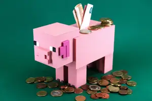Piggy Bank Minecraft Pig